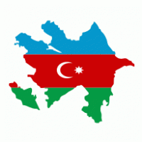 azerbaijan map logo vector logo