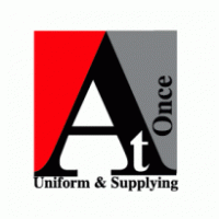 Atonce uniforms logo vector logo