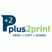 plus2print logo vector logo