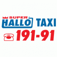 Super Hallo Taxi logo vector logo