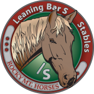 Leaning Bar S Rocky Mountain Horse Stables logo vector logo
