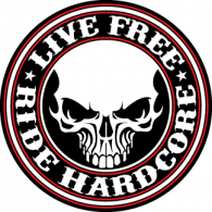 Live Free Ride Hardcore logo vector logo