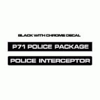 Police Interceptor Decals logo vector logo