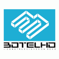 Botelho construcciones logo vector logo