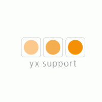 yx support logo vector logo