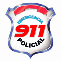 911 Emergencia Policial 3D logo vector logo