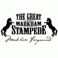 The Great Markham Stampede logo vector logo