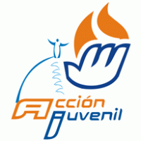 accion juvenil logo vector logo