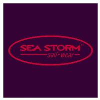 sea storm logo vector logo