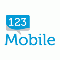 123 Mobile logo vector logo