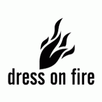 Dress on fire logo vector logo