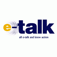 e-talk logo vector logo