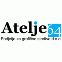 Atelje 64 d.o.o. logo vector logo