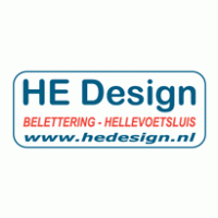 HE Design logo vector logo