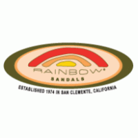 Rainbow Sandals logo vector logo