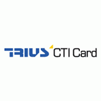 Trius CTI Card logo vector logo