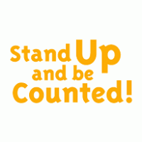 Stand Up and be Counted! logo vector logo