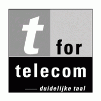 t for Telecom logo vector logo