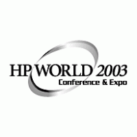 HP World 2003 logo vector logo