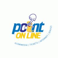 ponit on line logo vector logo