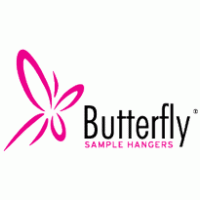 Butterfly Sample Hangers logo vector logo