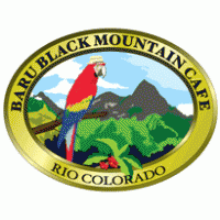 Baru Black Mountain Cafe logo vector logo