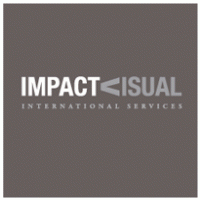 impactvisual international services logo vector logo