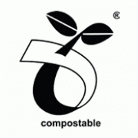 compostable logo vector logo