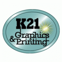 K21 Graphics & Printing logo vector logo