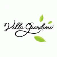villa giardini logo vector logo