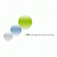 MDE Advertising logo vector logo