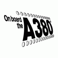 Onboard the A380 logo vector logo