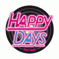 Happy Days Fast Food logo vector logo