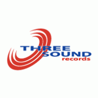 three sound records logo vector logo