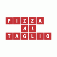 pizza al taglio logo vector logo