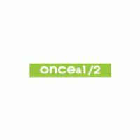 once & 1/2 logo vector logo