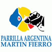 parrilla argentina martin fierro logo vector logo