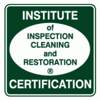 Institute of inspection cleaning and restoration certification logo vector logo