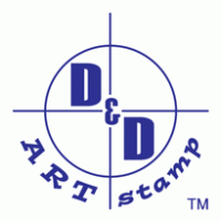 D & D Art Stamp logo vector logo