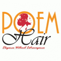 poem hair logo vector logo