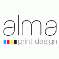 Alma Print Design logo vector logo