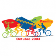 Primera Bicicletada en Familia logo vector logo