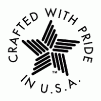 Created with Pride in USA logo vector logo