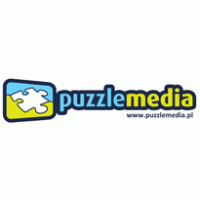 puzzle media logo vector logo