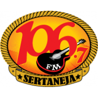 106.7 FM Sertaneja logo vector logo