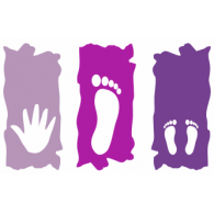 hands & feet studio logo vector logo
