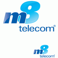 M8 TELECOM logo vector logo