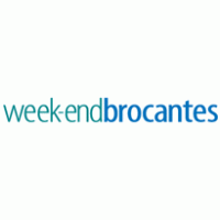 week-end brocantes logo vector logo
