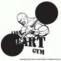 Lion Heart Gym logo vector logo