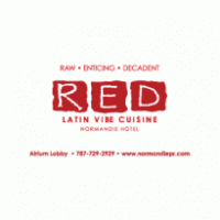 RED Latin Vibe Cuisine logo vector logo